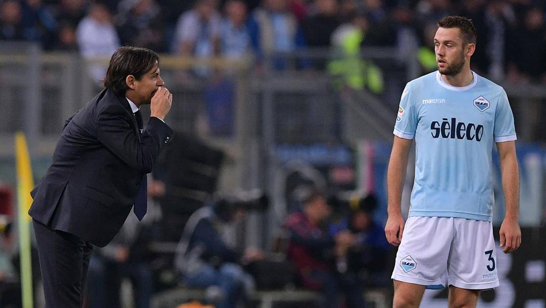 Inzaghi con De Vrij ai tempi della Lazio. LaPresse 