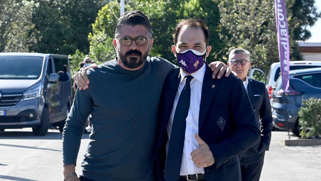 Gennaro Gattuso con Joseph Commisso (ANSA) 