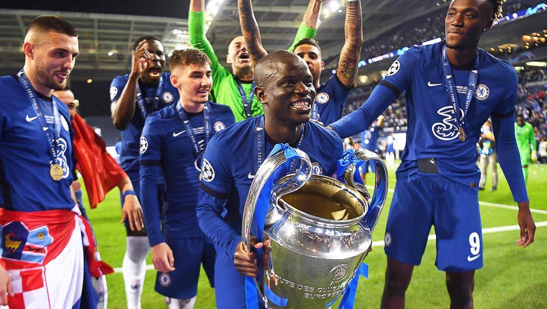 N'Golo Kanté, 30 anni, con la Champions vinta con il Chelsea (AFP) 