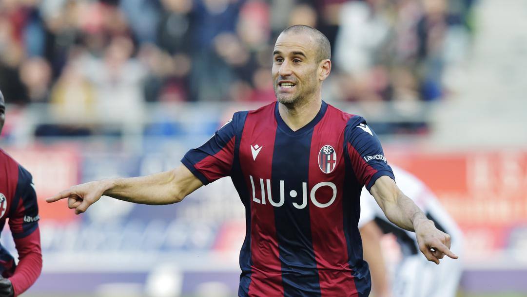 Rodrigo Palacio, 39 anni, ha salutato il Bologna dopo quattro stagioni. LaPresse 