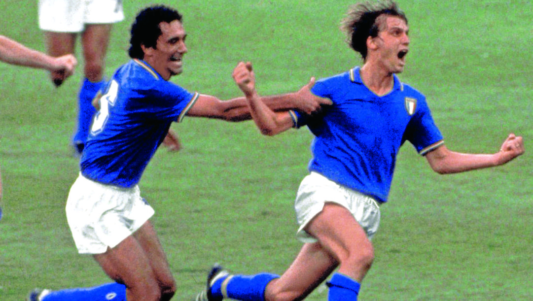 L'urlo di Tardelli dopo il gol alla Germania Ovest nella finale mondiale 1982 