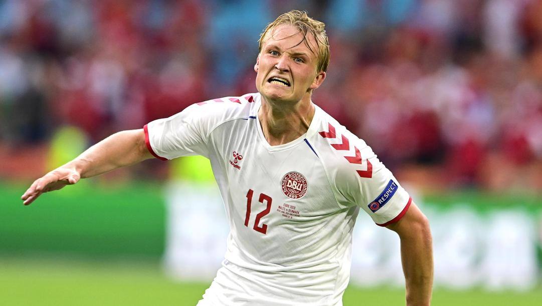 Kasper Dolberg, autore di una doppietta. Epa 