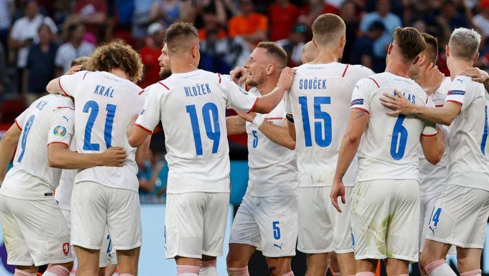 La festa della Repubblica Ceca alla fine della partita (AFP) 
