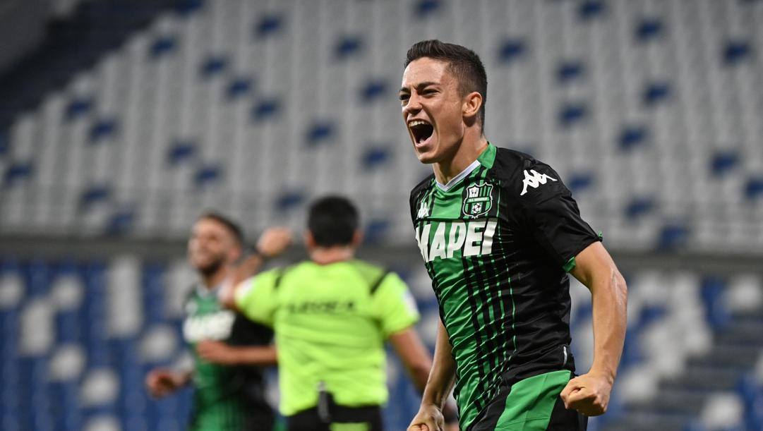 Giacomo Raspadori, 21 anni, 6 gol nell'ultimo torneo con il Sassuolo. LaPresse 