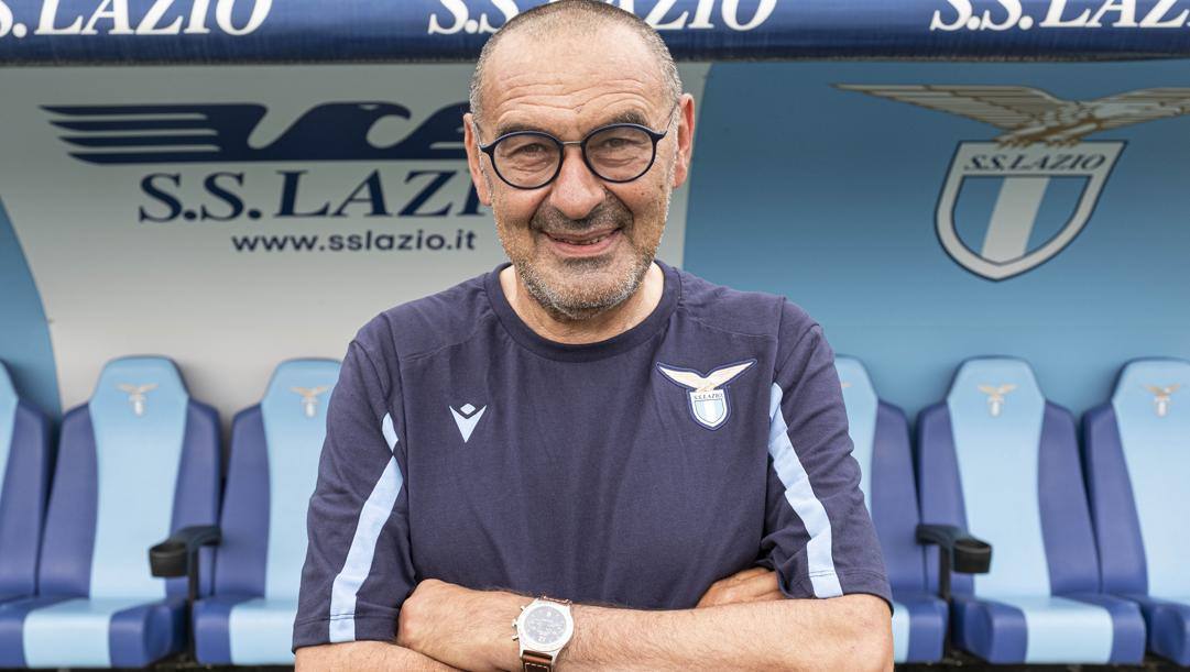 Maurizio Sarri (62 anni), nuovo allenatore della Lazio. GETTY IMAGES 