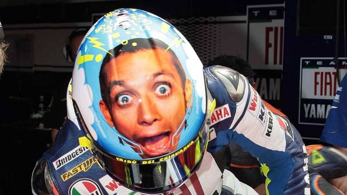 I caschi di Valentino Rossi, dall'addio alla Honda ai trionfi con la Yamaha