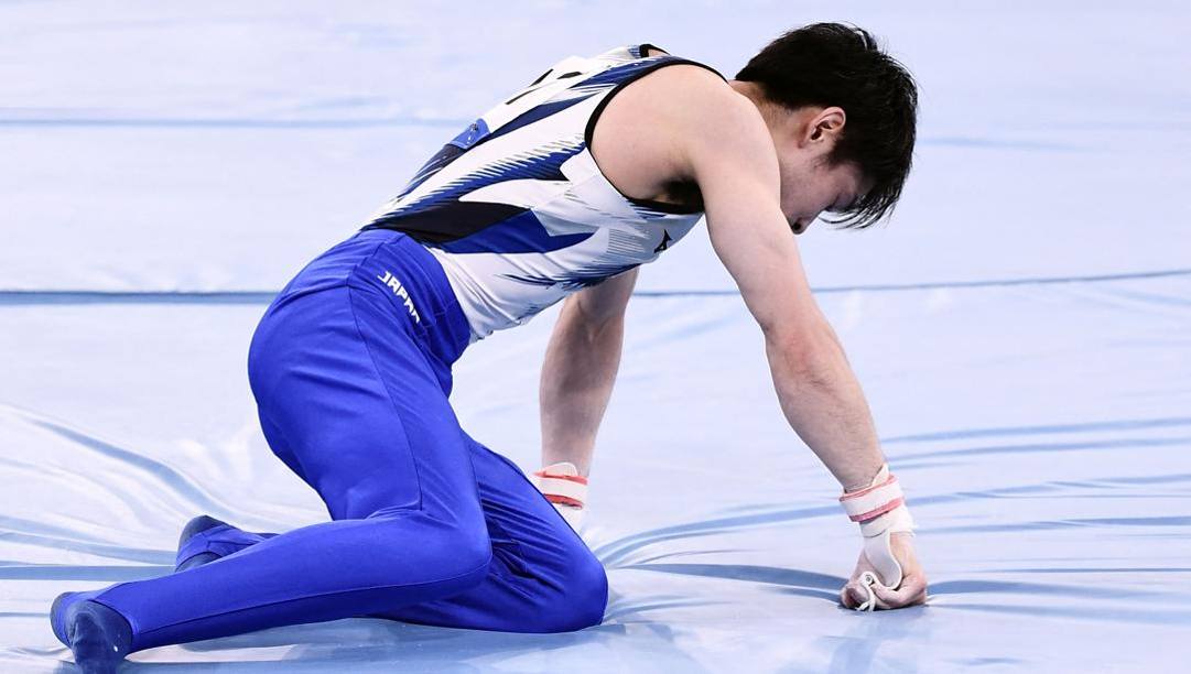 Kohei Uchimura, due volte campione olimpico della ginnastica. Afp 