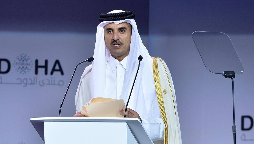 Tamim bin Hamad Al-Thani, emiro del Qatar e proprietario del Psg. Epa 