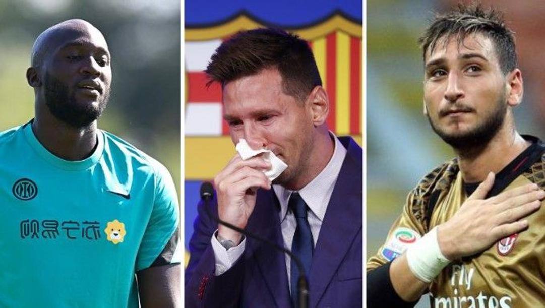 Da sinistro: Lukaku, Messi e Donnarumma. 