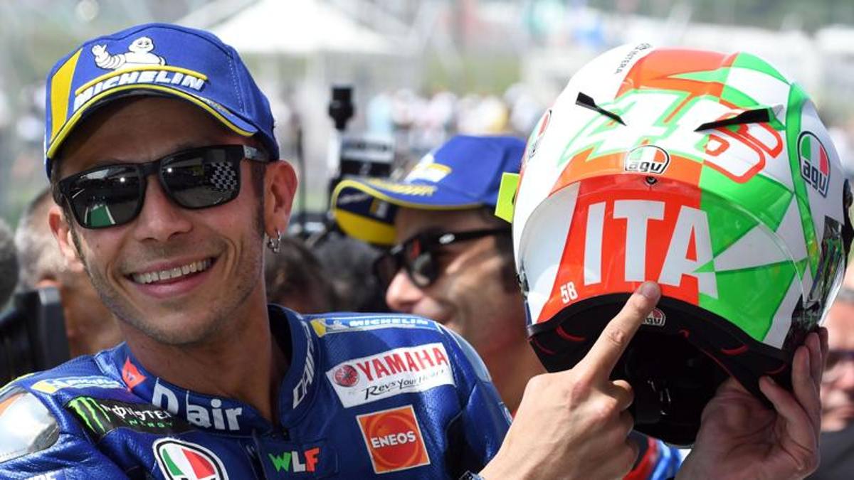 I caschi di Valentino Rossi: dal biennio Ducati ad oggi, tra Gianni Morandi e...pillola blu