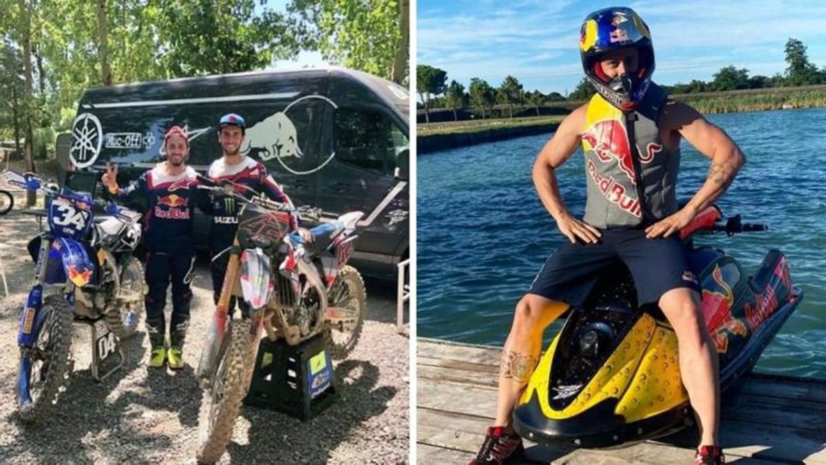 Dovizioso velocissimo anche senza moto: ecco come si esalta nel downhill