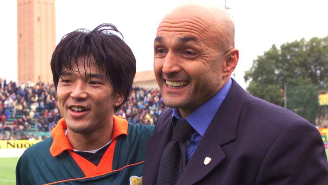 Luciano Spalletti nel 1999 col giapponese Nanami. Ap 