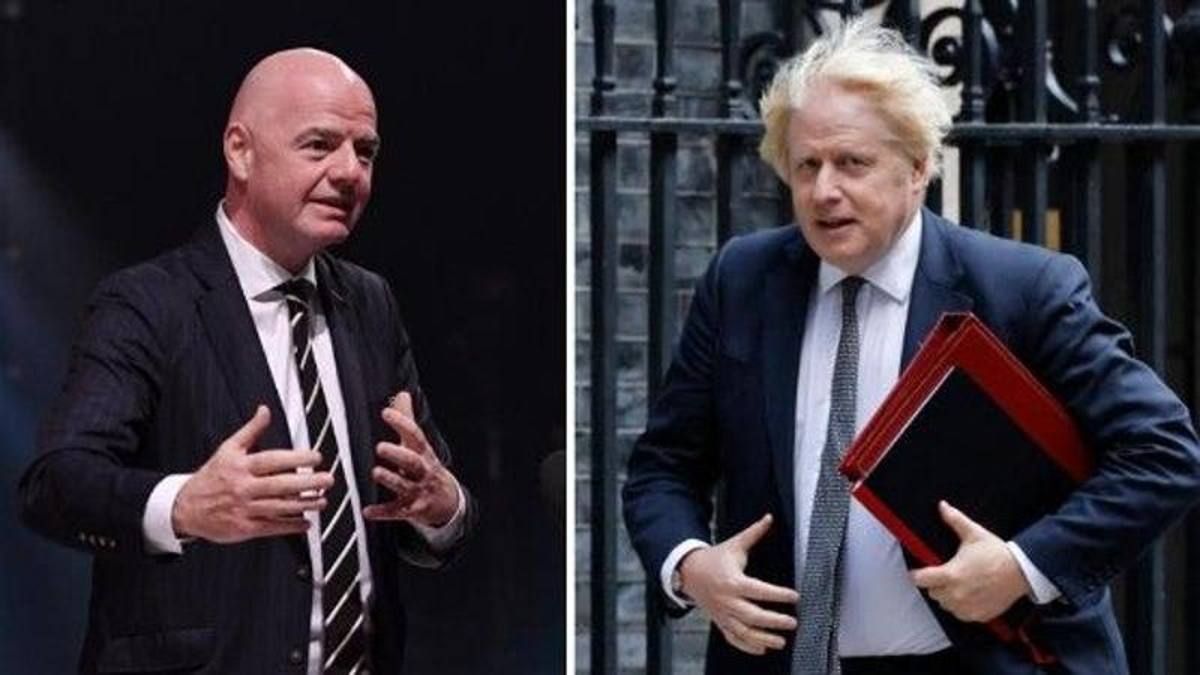 Infantino: &quot;We risk distorting the World Cup&quot;. But with Boris Johnson on  the quarantine it is a clash - Ruetir