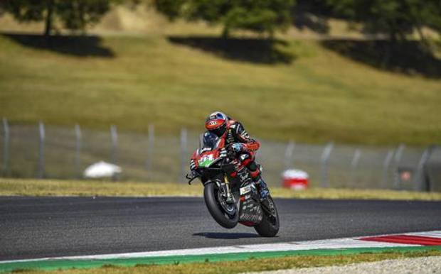 Michele Pirro in gara al Mugello Michele Pirro in gara al Mugello