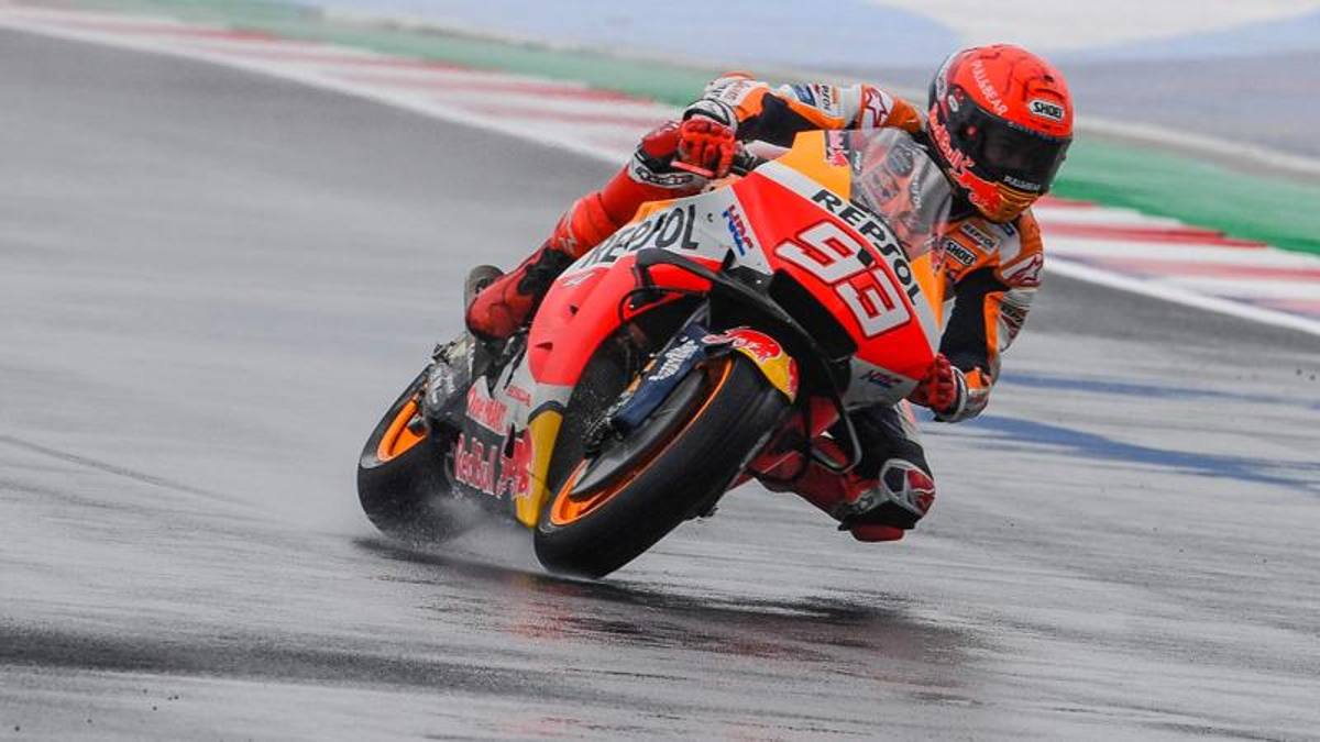 MotoGP FP1 Austin, Marquez il migliore sull'umido. Bagnaia 8°, male la Yamaha