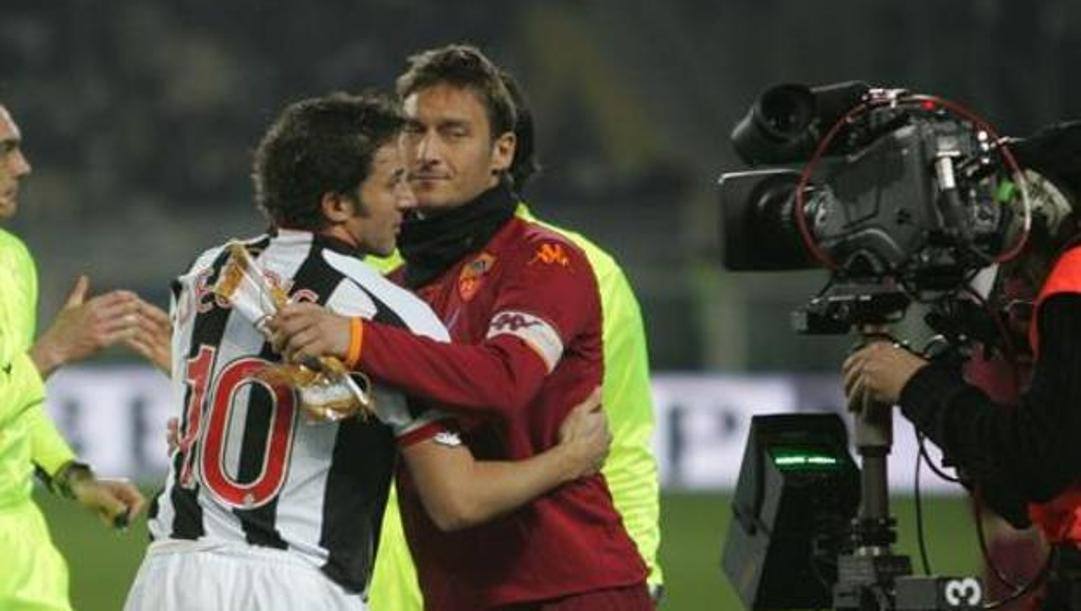 Alex Del Piero e Francesco Totti. LaPresse 