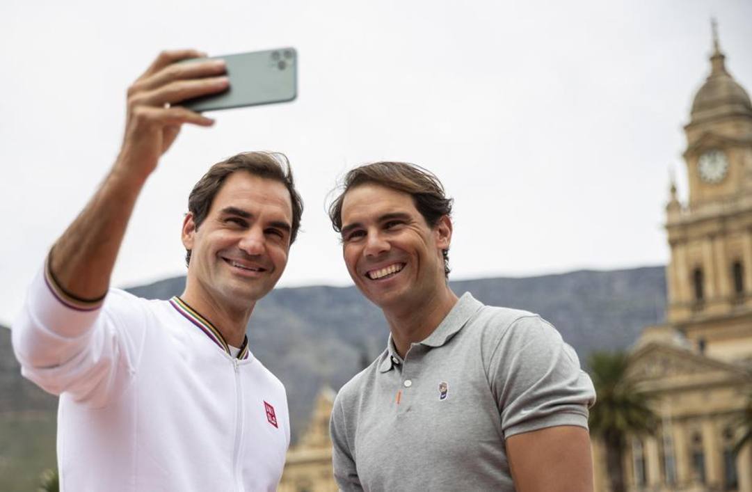 Federer e Nadal. Epa 