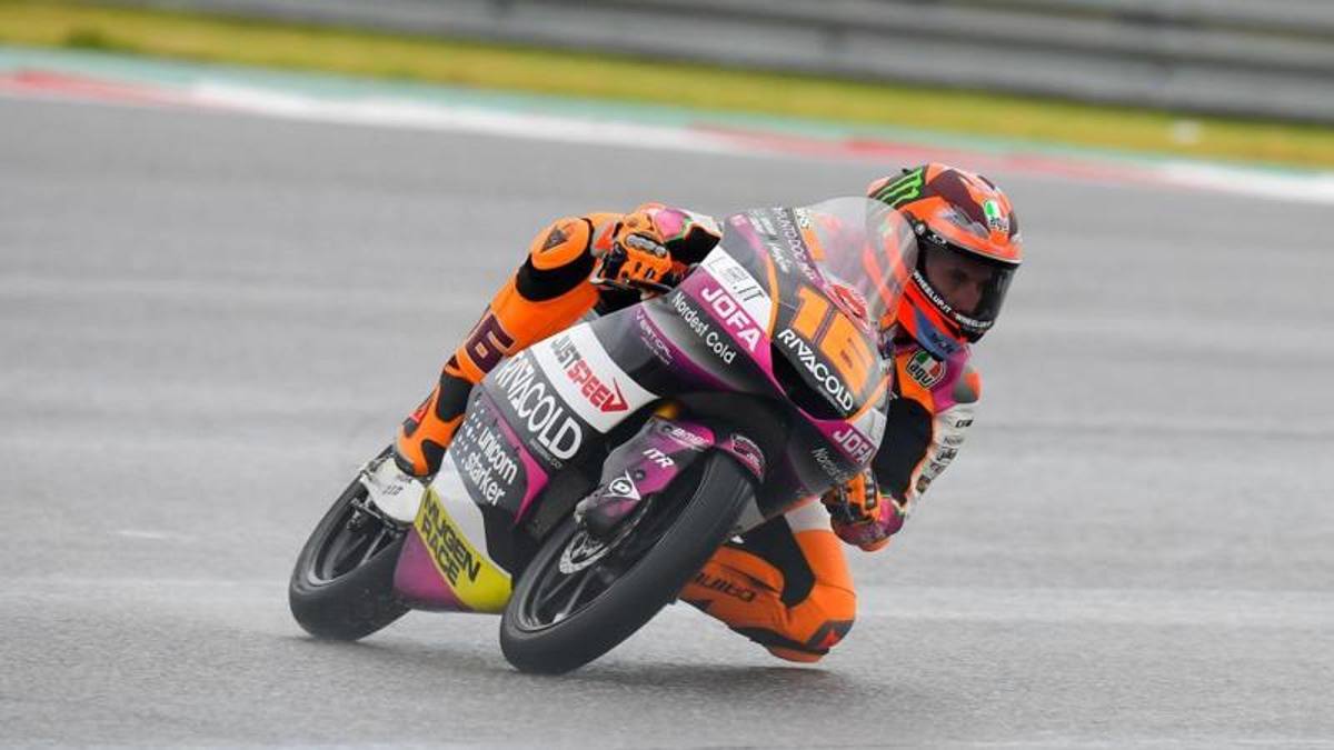 Moto3, a Misano Migno e Surra volano nelle FP1 bagnate. Foggia 17°