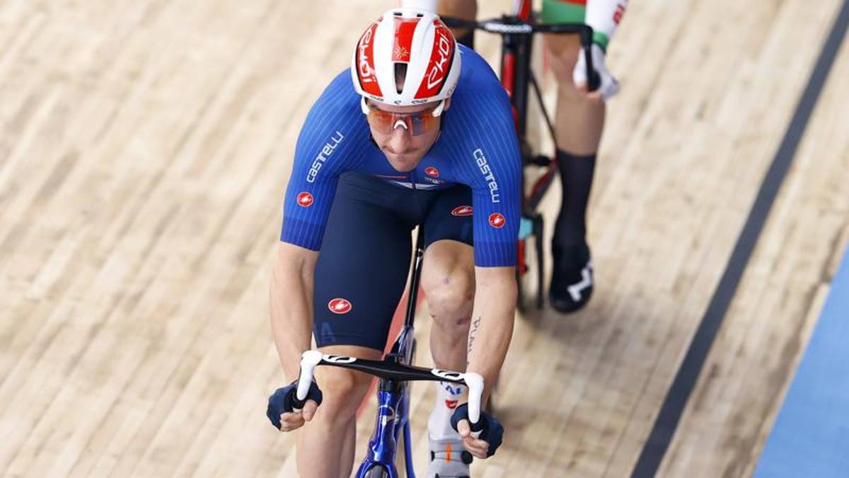 Riscatto Viviani, nell'omnium è splendido bronzo