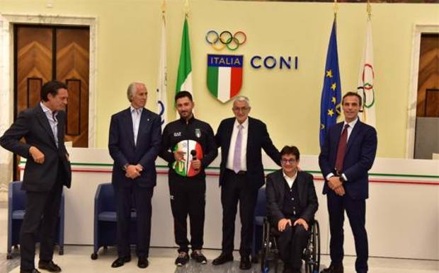 Mauro Nespoli, 33 anni,  argento nella prova individuale maschile di tiro con l'arco alle olimpiadi di Tokyo 2020. 