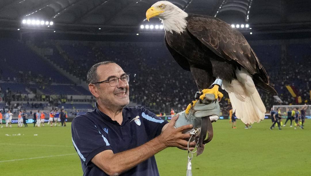 Maurizio Sarri, allenatore della Lazio LAPRESSE 