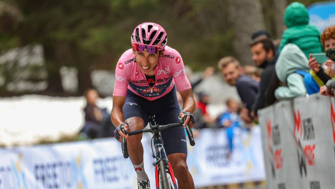 Il colombiano Egan Bernal, 24 anni, vincitore del Giro d'Italia 2021. Bettini 