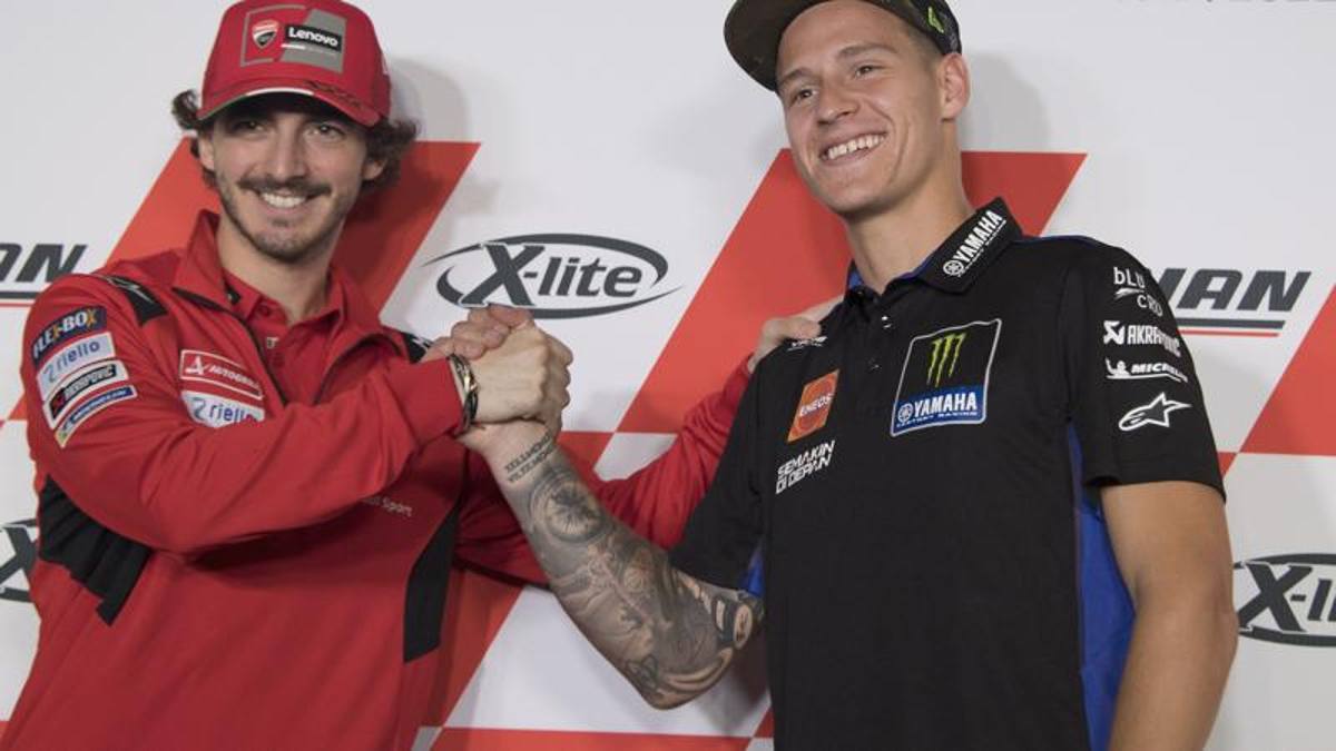 Bagnaia: “Ducati a posto, non devo toccarla“. Quartararo: “Corro libero, che bello“