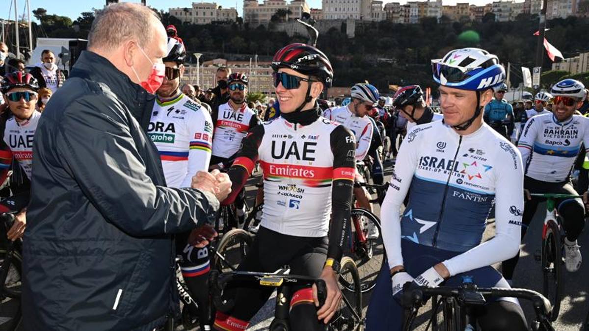 Roglic batte Colbrelli nella festa a Montecarlo per beneficenza