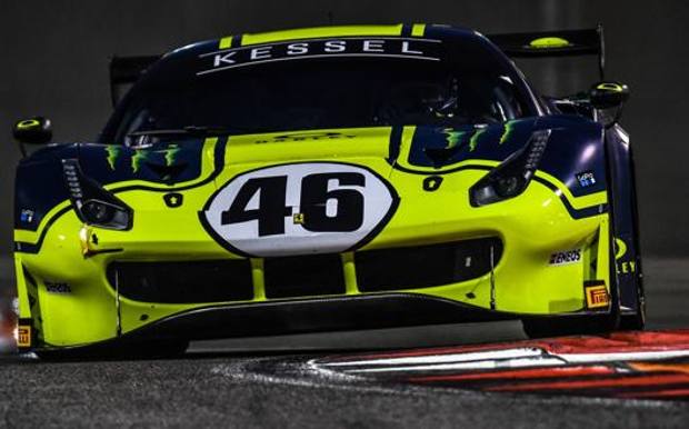 La Ferrari 488 de l'équipe Kessel de Valentino Rossi