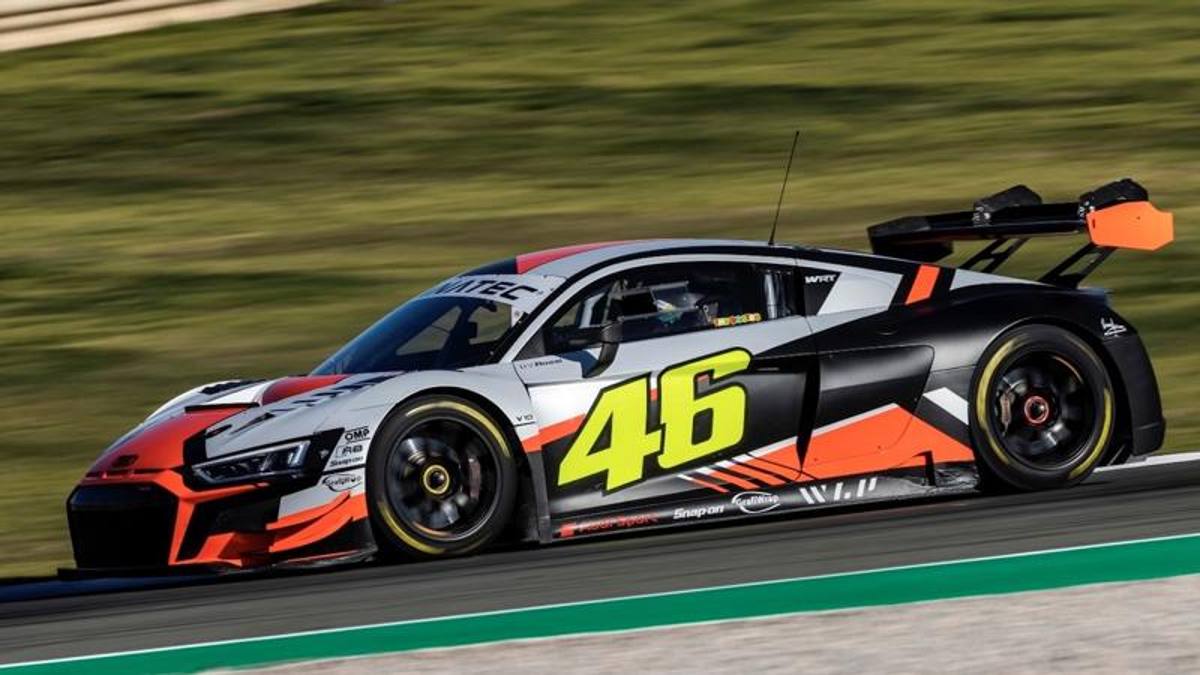 Valentino Rossi, test privato con un’Audi R8 Lms a Valencia