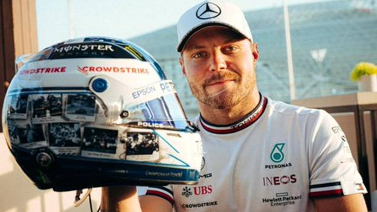 Fórmula 1 Abu Dhabi Bottas, un casco especial para despedir a Mercedes