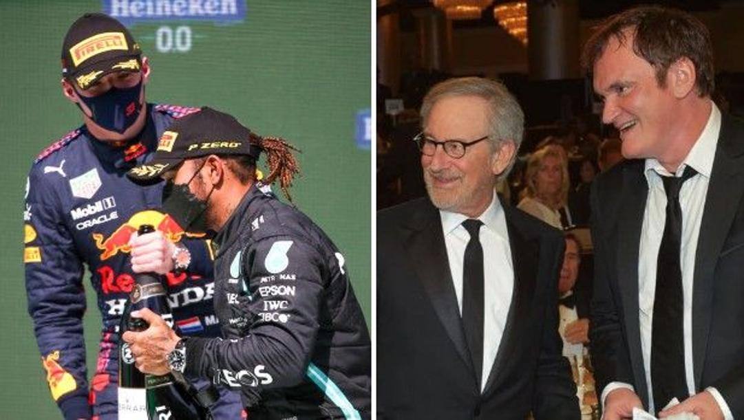 Lewis Hamilton è lo Steven Spielberg della F.1, Max Verstappen ricorda Quentin Tarantino 