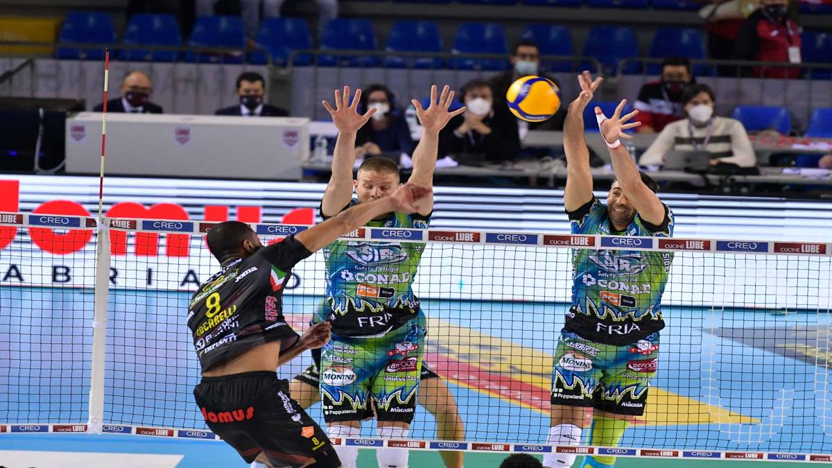 Superlega, che Perugia: vince a Civitanova senza Rychlicki e Anderson