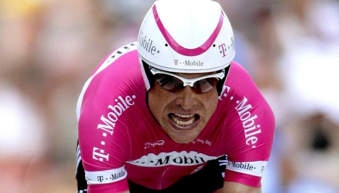 Jan Ullrich  nel 2005 al Tour de France ANSA 