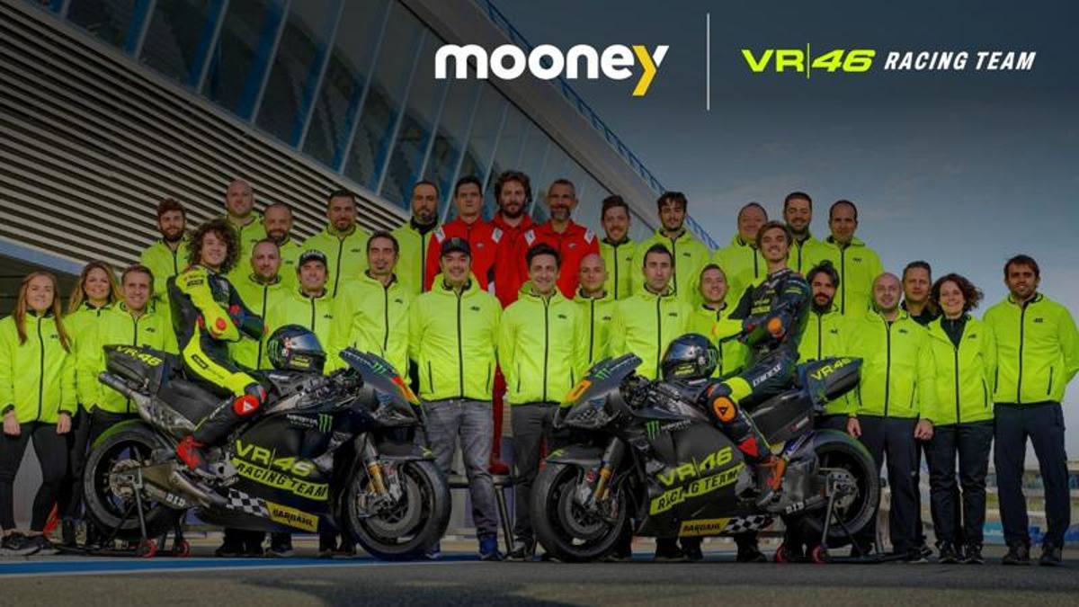 Valentino Rossi, è Mooney lo sponsor per il team VR46 e per le sue corse in auto