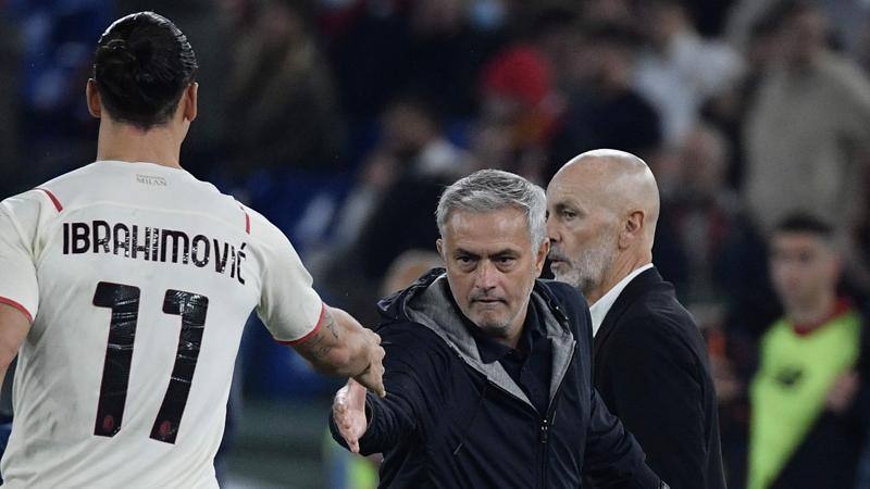 Milan-Roma, Pioli e Mourinho: il confronto e il legame con Ibrahimovic