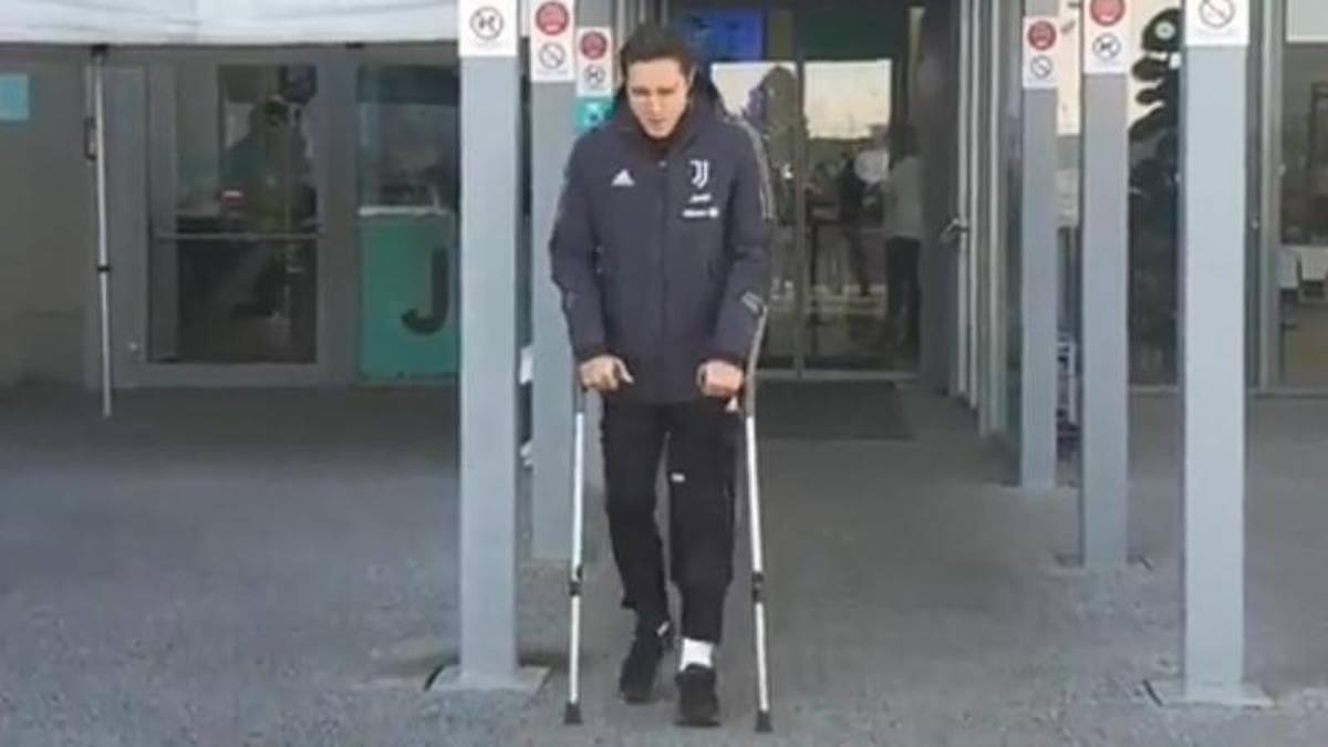 Juve, Chiesa l'infortunio. Lesione al crociato anteriore stagione