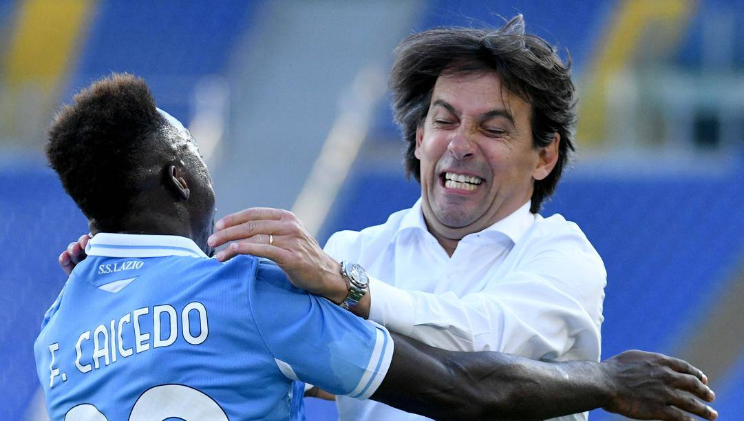 Inzaghi e Caicedo ai tempi della Lazio. Getty 