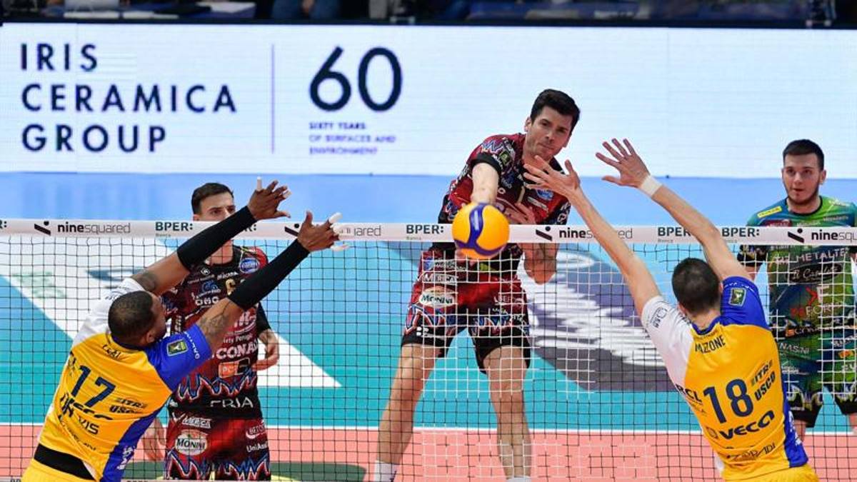 Superlega, Perugia padrona, stoppa la rimonta di Modena