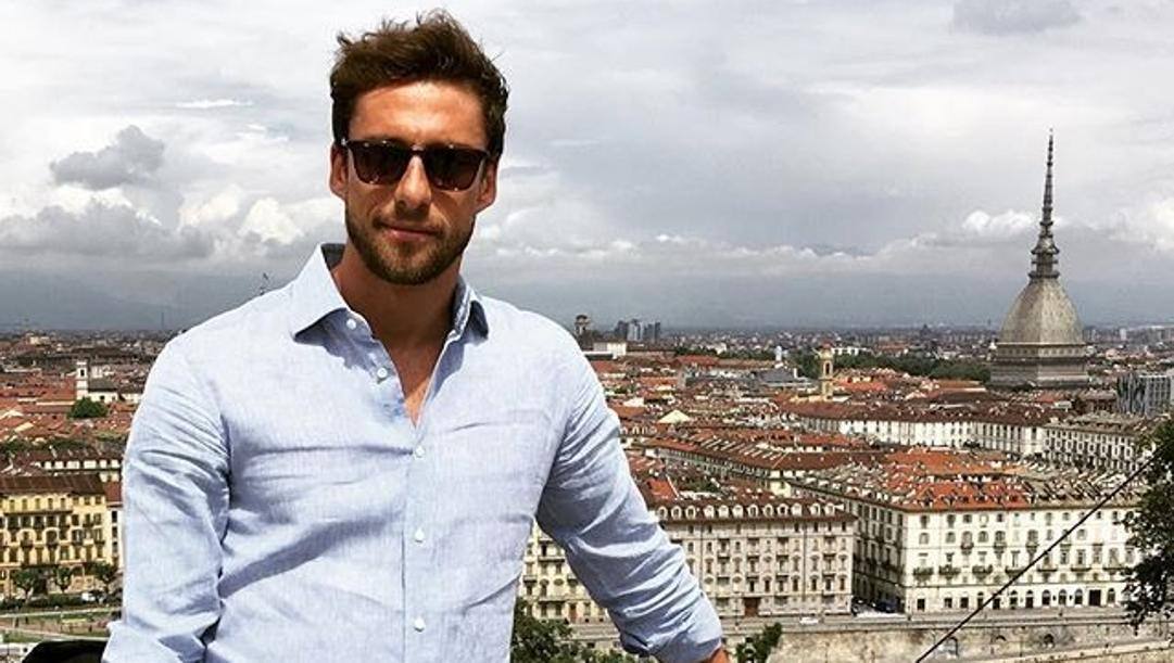 Claudio Marchisio e Torino dall'alto, dal Monte dei Cappuccini 
