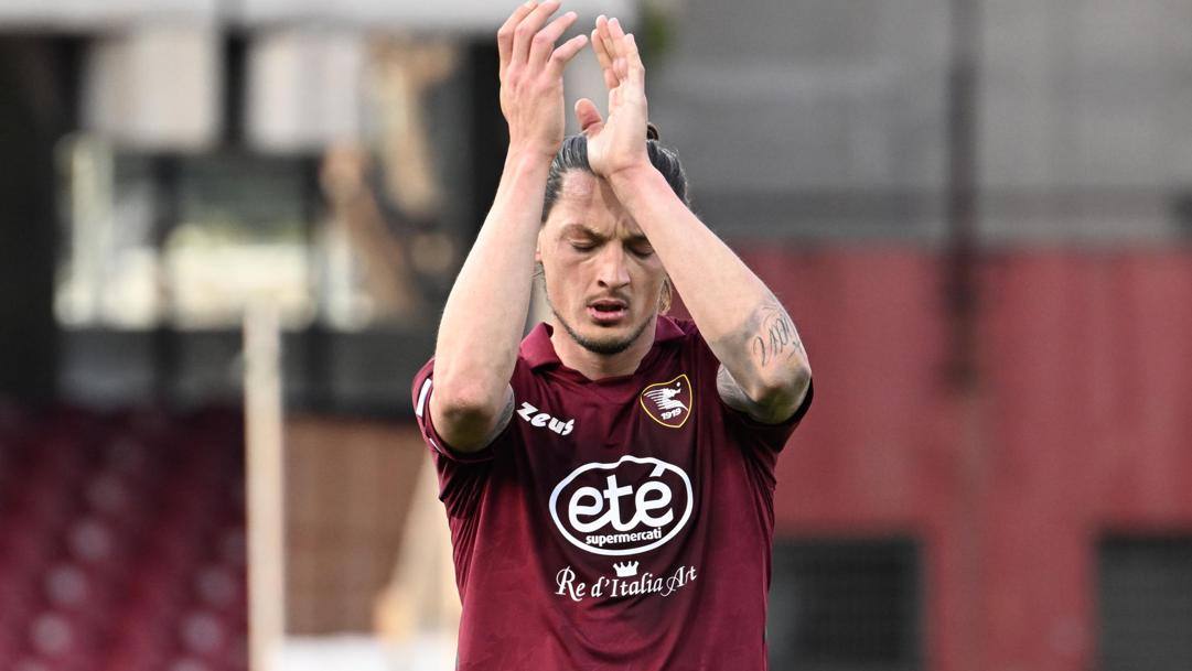 Milan Djuric, attaccante della Salernitana. Ansa 