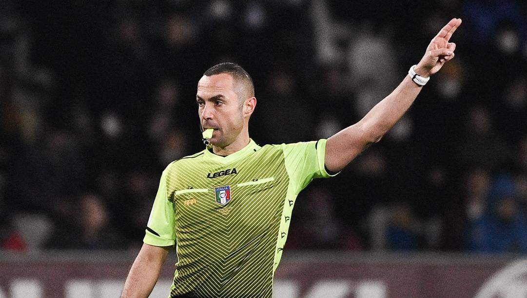 L'arbitro di Torino-Inter Marco Guida, 40 anni. Lapresse 