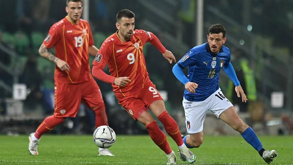 ItaliaMacedonia del Nord 01, gol di Trajkovski Risultato finale