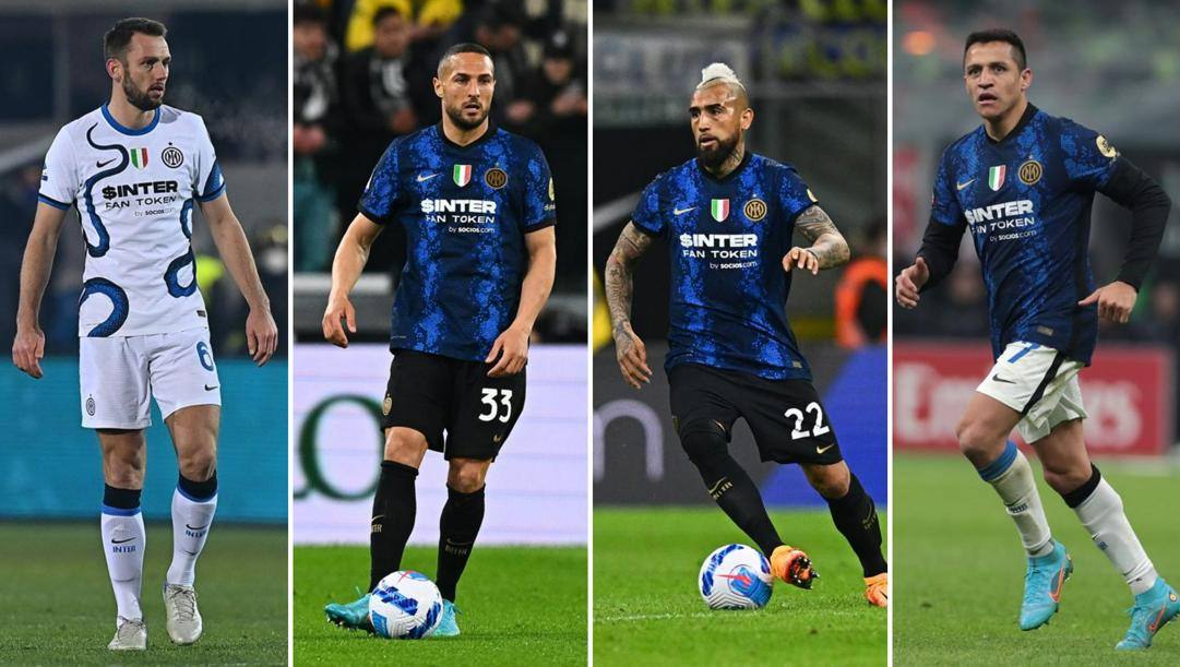 Stefan De Vrij, Danilo D'Ambrosio, Arturo Vidal e Alexis Sanchez 