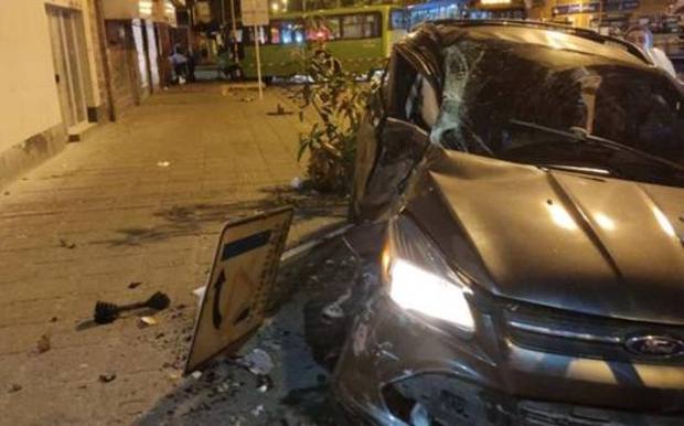 Le condizioni della macchina guidata da Rincon Le condizioni della macchina guidata da Rincon