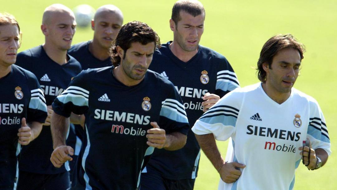 Di Salvo ai tempi del Real con Zidane, Figo, Roberto Carlos e Cambiasso 