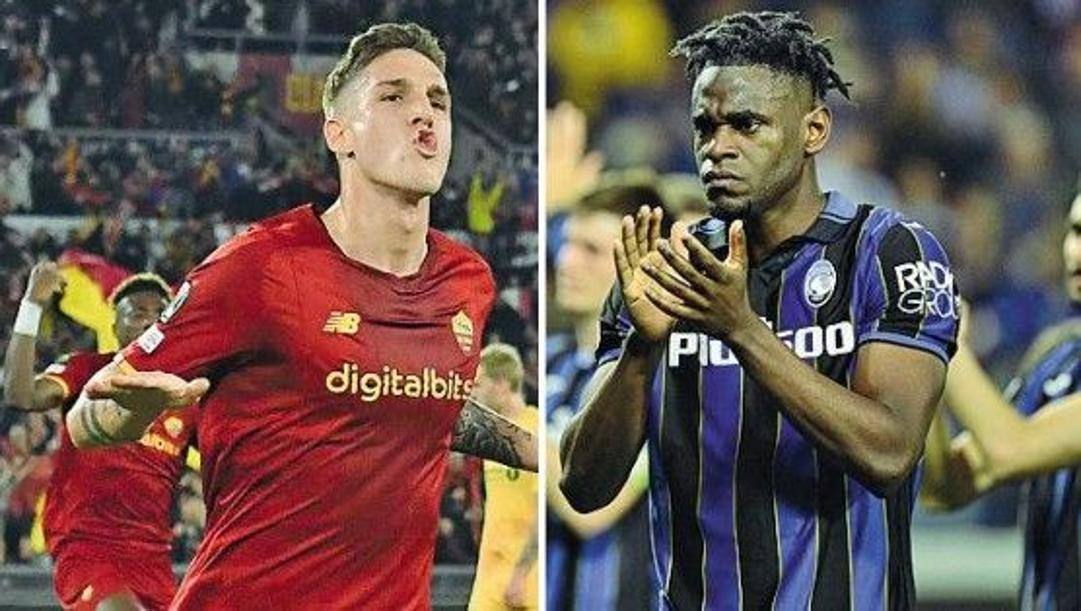 Zaniolo e Zapata.  