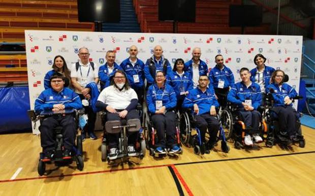 La nazionale italiana che ha partecipato al World Boccia Intercontinental Challenger. 