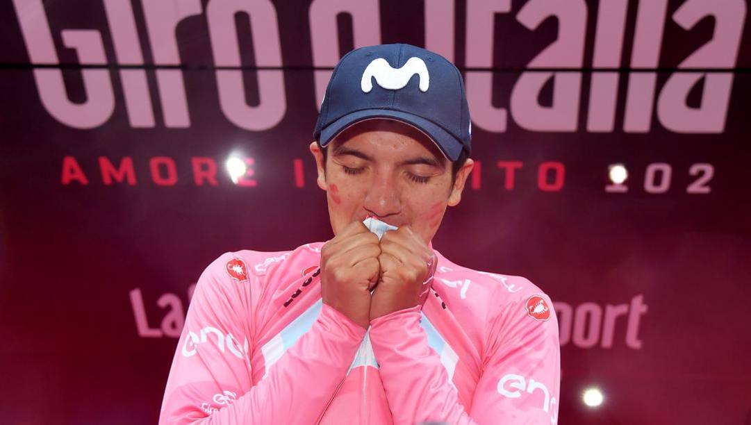 Richard Carapaz, 28 anni, trionfatore al Giro 2019. LaPresse 