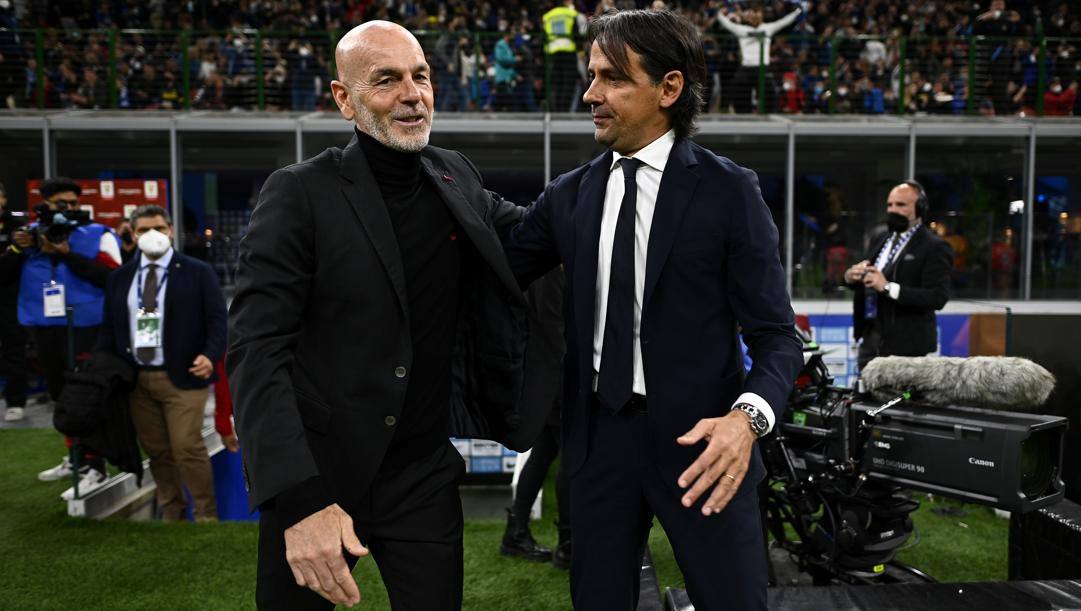Stefano Pioli, 56 anni, e Simone Inzaghi, 45. Getty Images 